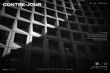 Cinquième vue de la série, façade en contre-jour