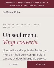 L'accueil sur téléphone